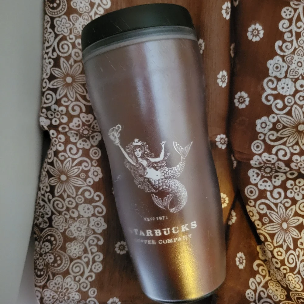 2001 Starbucks Insulated Coffee Tumbler ~ Mermaid ~ Great Y2K-ish Item! FINAL!